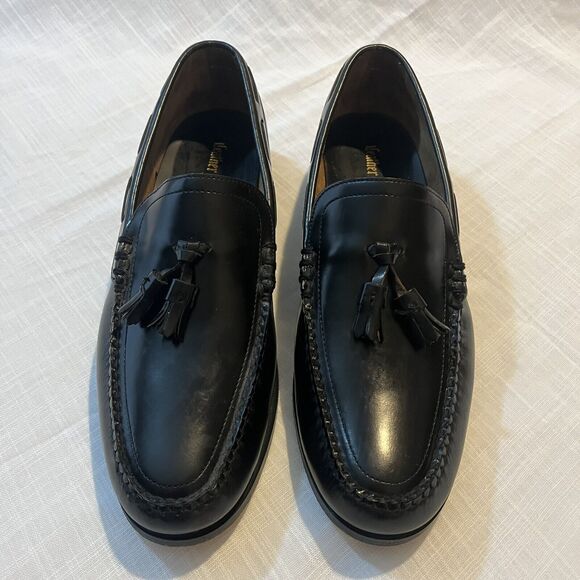 Leather Classics Men\'s Leather Tassel Loafers 10.5 Black Made In Mexico main image 9